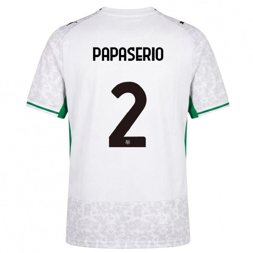 Danxen Herren Gabriele Papaserio #2 Weiß Schwarz Grün Auswärtstrikot Trikot 2026/27 T-Shirt