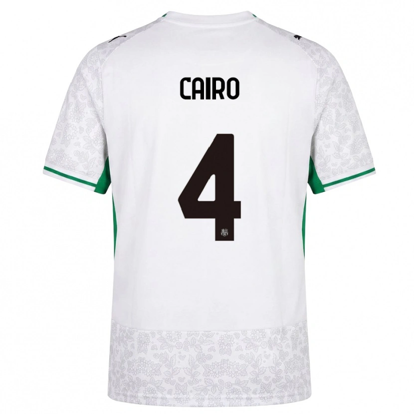 Danxen Herren Nicolas Cairo #4 Weiß Schwarz Grün Auswärtstrikot Trikot 2026/27 T-Shirt