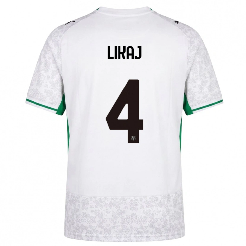 Danxen Herren Enea Likaj #4 Weiß Schwarz Grün Auswärtstrikot Trikot 2026/27 T-Shirt