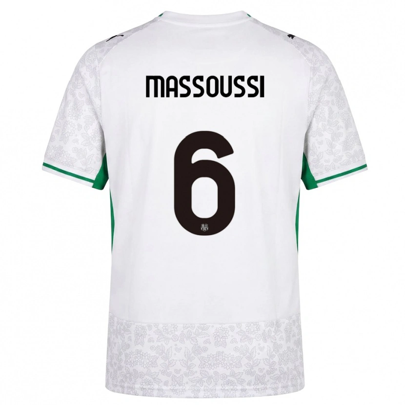 Danxen Herren Zaid Massoussi #6 Weiß Schwarz Grün Auswärtstrikot Trikot 2026/27 T-Shirt