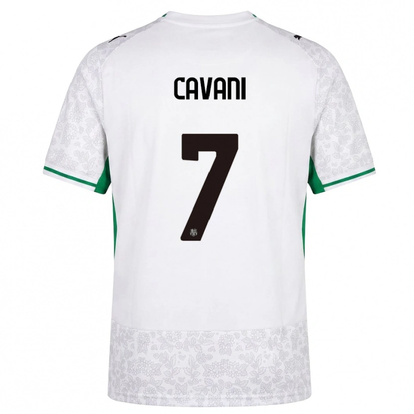 Danxen Herren Lorenzo Cavani #7 Weiß Schwarz Grün Auswärtstrikot Trikot 2026/27 T-Shirt