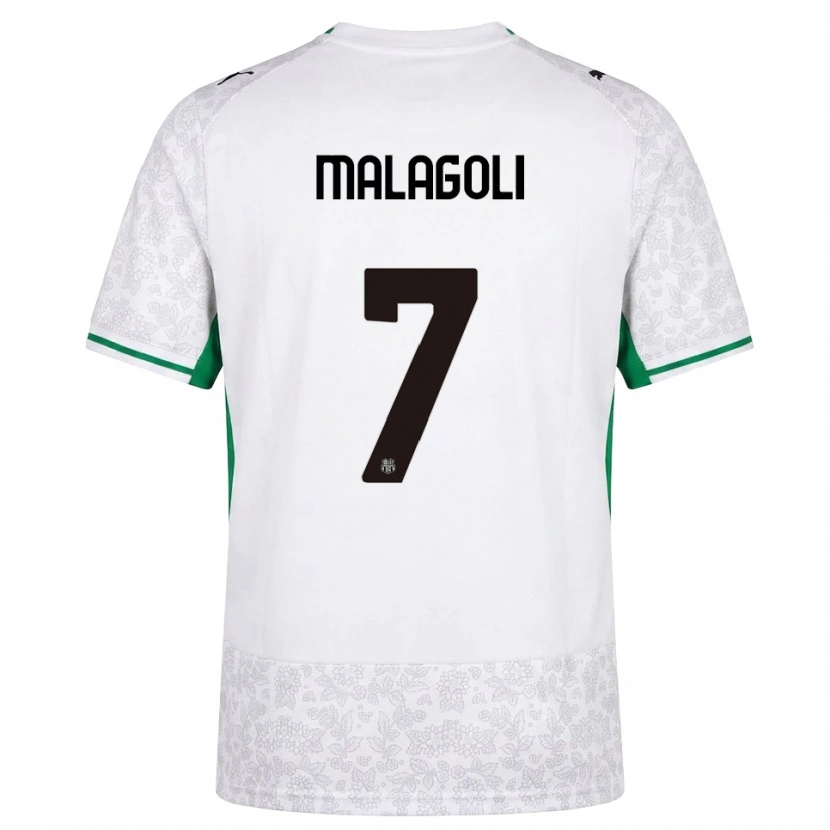 Danxen Herren Mattia Malagoli #7 Weiß Schwarz Grün Auswärtstrikot Trikot 2026/27 T-Shirt