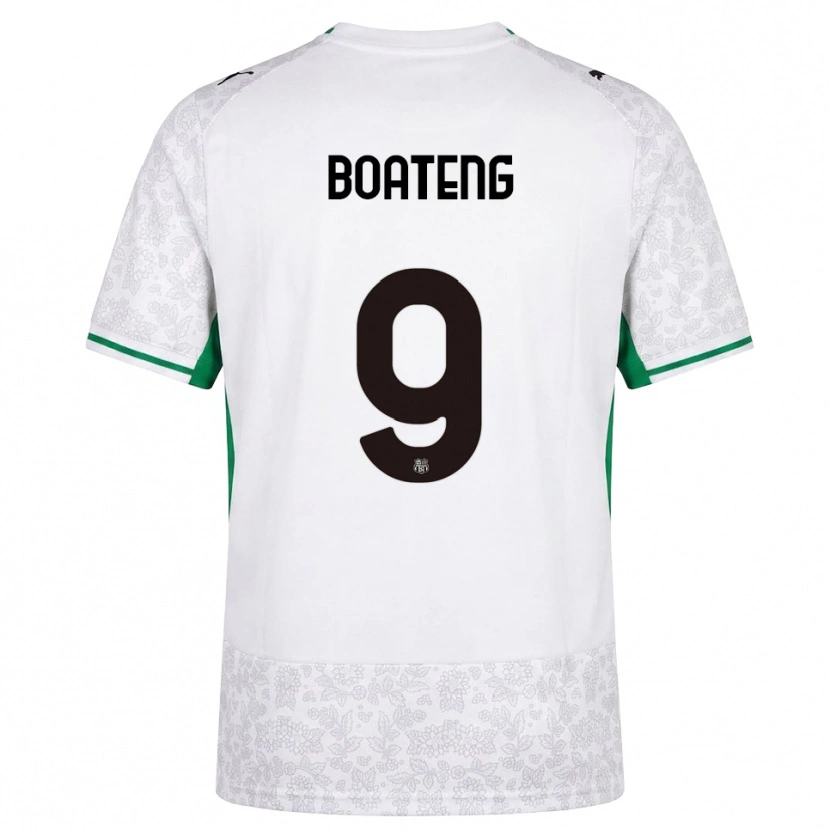 Danxen Herren Owen Boateng #9 Weiß Schwarz Grün Auswärtstrikot Trikot 2026/27 T-Shirt