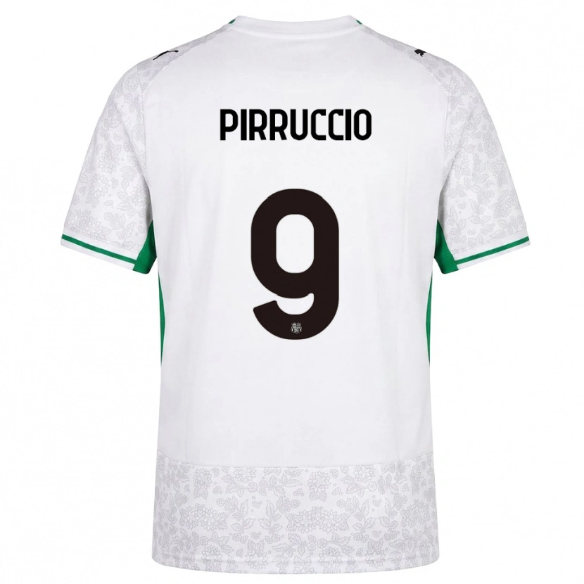 Danxen Herren Federico Pirruccio #9 Weiß Schwarz Grün Auswärtstrikot Trikot 2026/27 T-Shirt