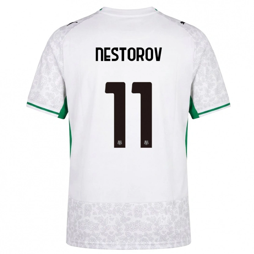 Danxen Herren Dean Nestorov #11 Weiß Schwarz Grün Auswärtstrikot Trikot 2026/27 T-Shirt