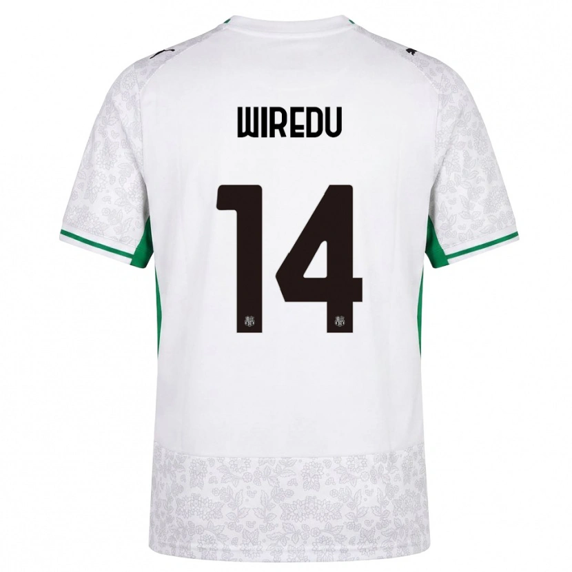 Danxen Herren Francis Wiredu #14 Weiß Schwarz Grün Auswärtstrikot Trikot 2026/27 T-Shirt
