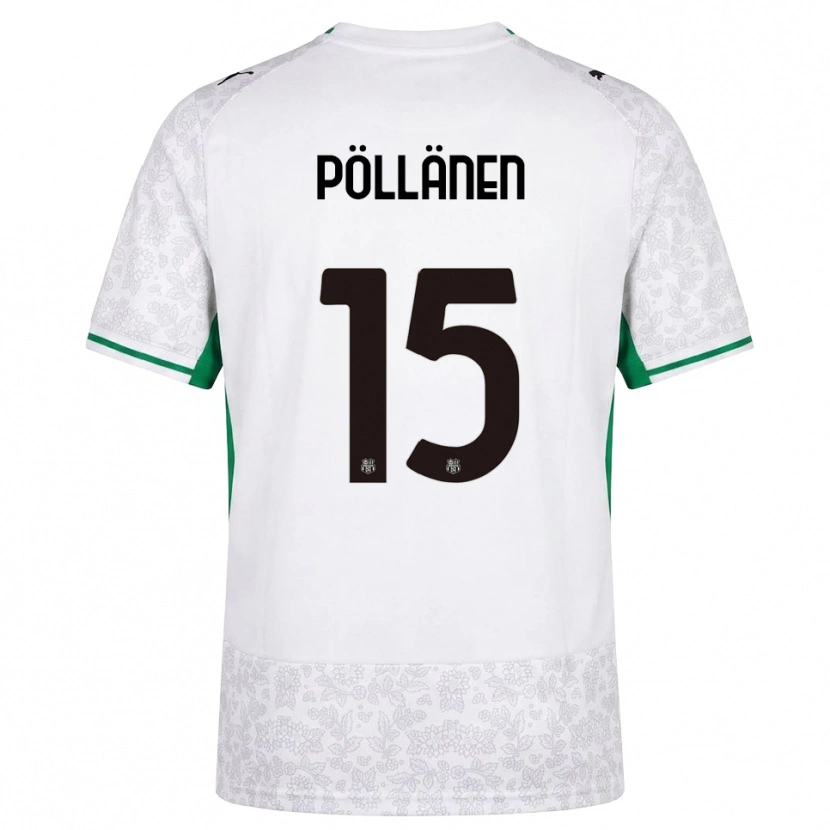 Danxen Herren Pharez Pöllänen #15 Weiß Schwarz Grün Auswärtstrikot Trikot 2026/27 T-Shirt