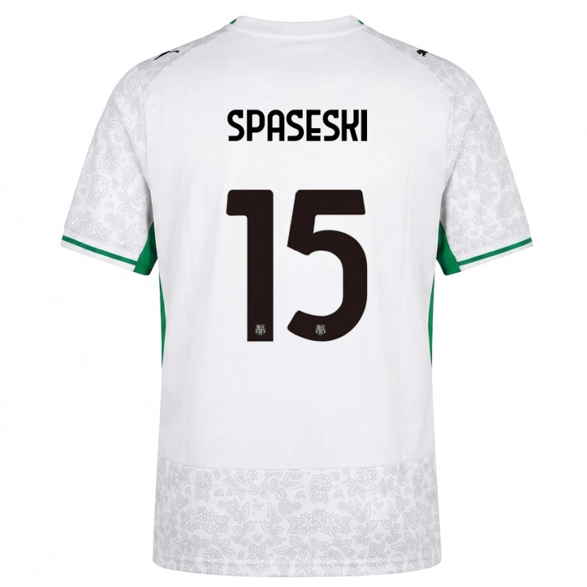 Danxen Herren Dejan Spaseski #15 Weiß Schwarz Grün Auswärtstrikot Trikot 2026/27 T-Shirt