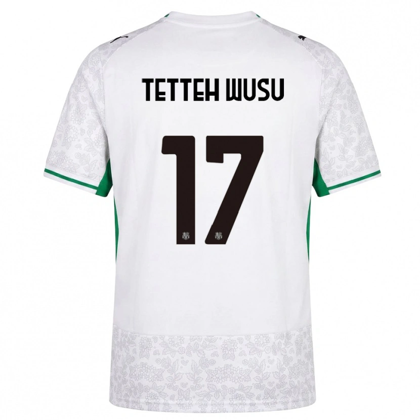 Danxen Herren Mattias Tetteh Wusu #17 Weiß Schwarz Grün Auswärtstrikot Trikot 2026/27 T-Shirt