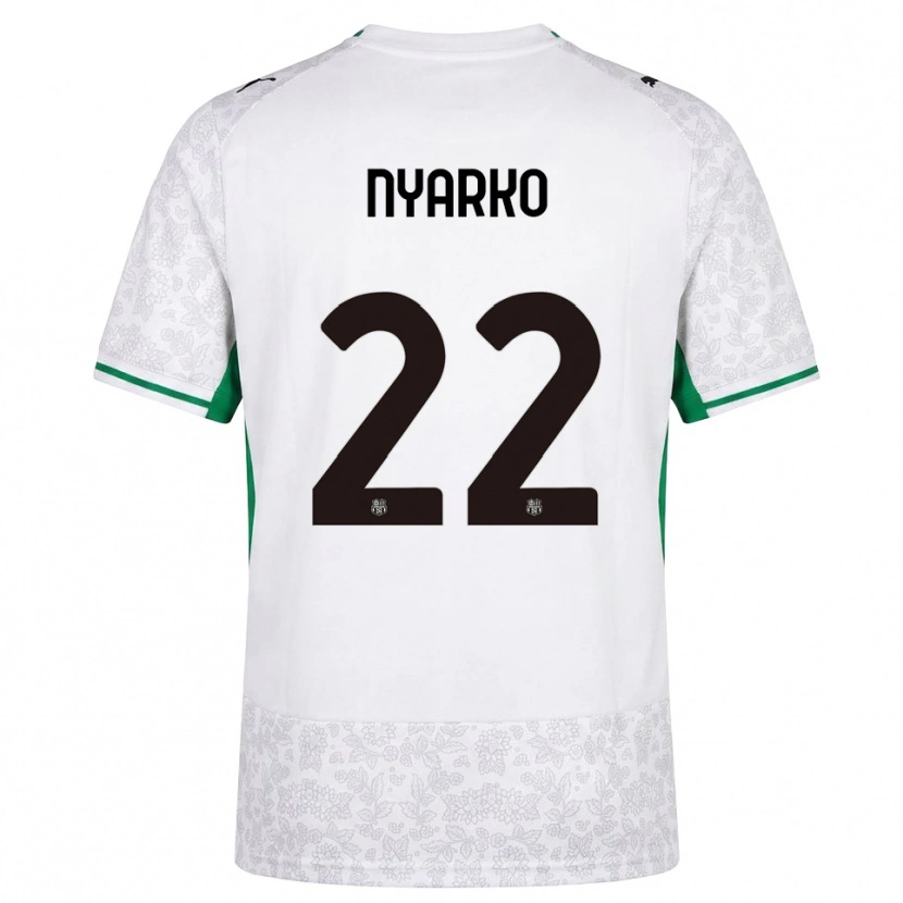 Danxen Herren Lorenzo Nyarko #22 Weiß Schwarz Grün Auswärtstrikot Trikot 2026/27 T-Shirt