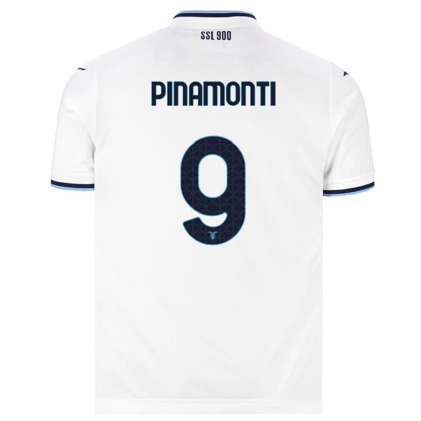 Danxen Herren Andrea Pinamonti #9 Weiß Dunkelblau Auswärtstrikot Trikot 2026/27 T-Shirt