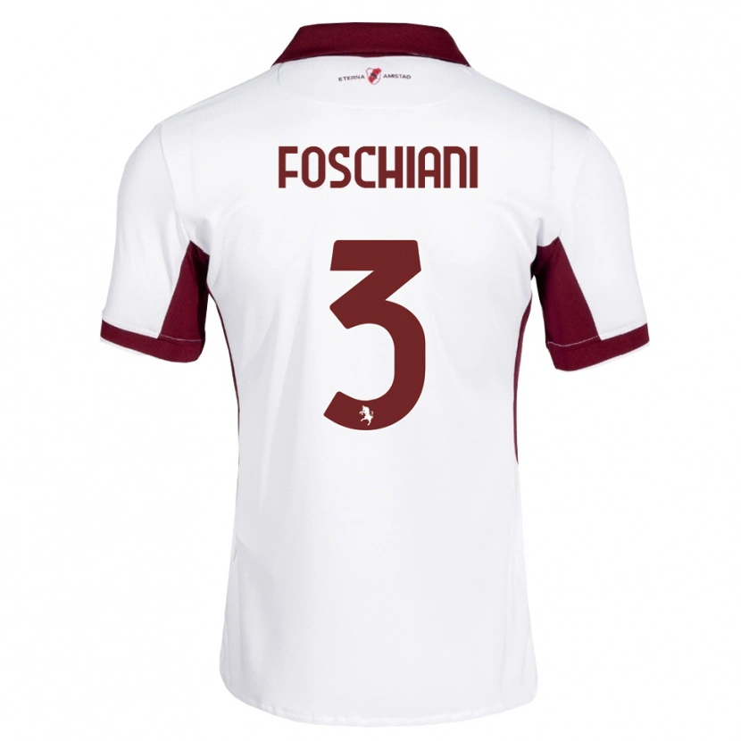 Danxen Herren Francesco Foschiani #3 Burgund Weiß Rot Auswärtstrikot Trikot 2026/27 T-Shirt