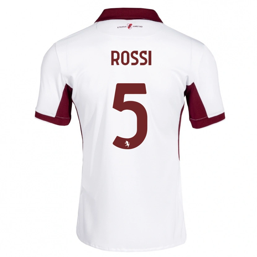 Danxen Herren Simone Rossi #5 Burgund Weiß Rot Auswärtstrikot Trikot 2026/27 T-Shirt