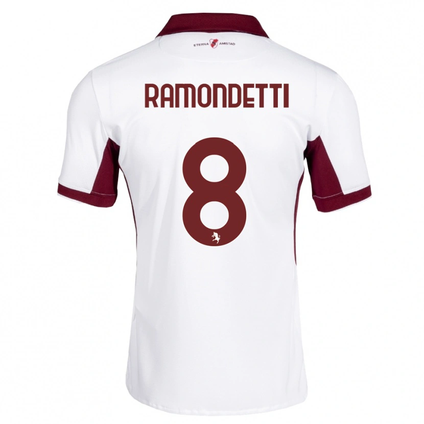 Danxen Herren Vittorio Ramondetti #8 Burgund Weiß Rot Auswärtstrikot Trikot 2026/27 T-Shirt