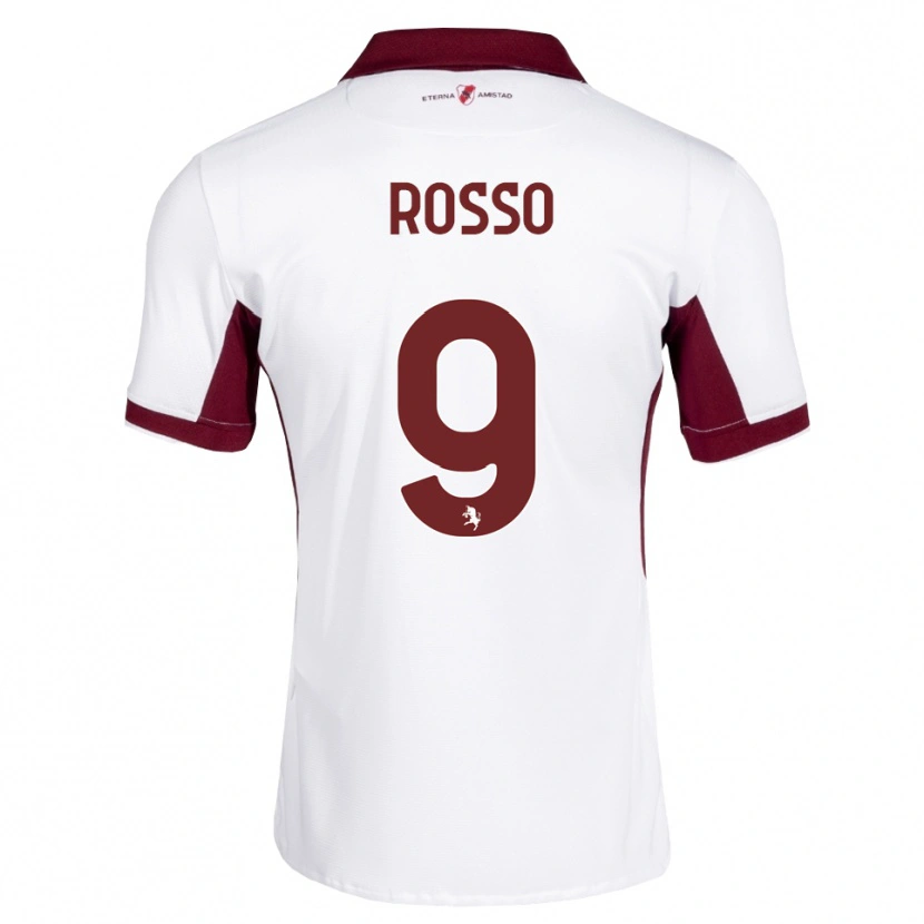 Danxen Herren Eleonora Rosso #9 Burgund Weiß Rot Auswärtstrikot Trikot 2026/27 T-Shirt