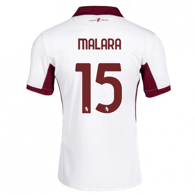 Danxen Herren Sara Malara #15 Burgund Weiß Rot Auswärtstrikot Trikot 2026/27 T-Shirt