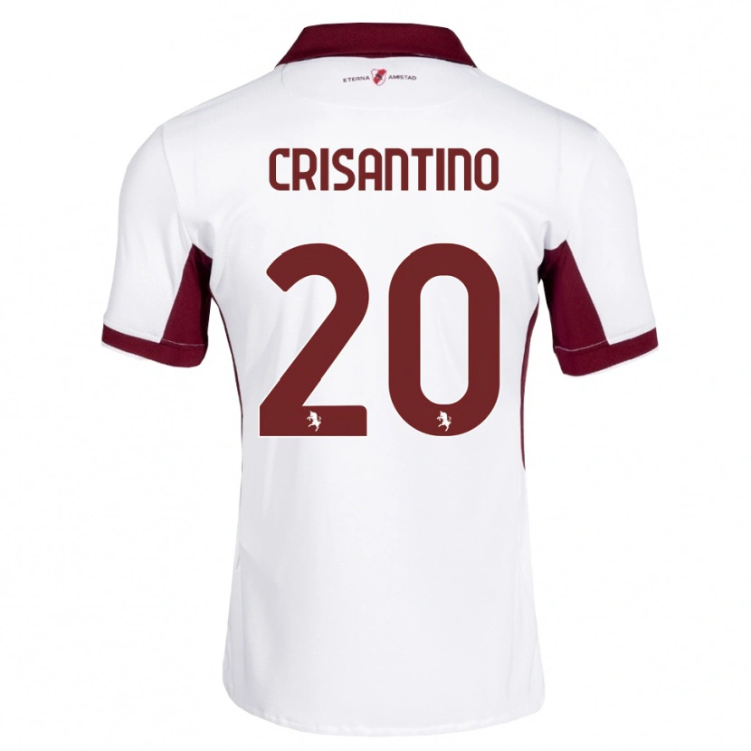 Danxen Herren Giulia Crisantino #20 Burgund Weiß Rot Auswärtstrikot Trikot 2026/27 T-Shirt