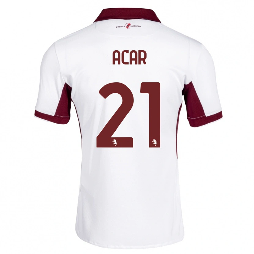 Danxen Herren Emirhan Acar #21 Burgund Weiß Rot Auswärtstrikot Trikot 2026/27 T-Shirt