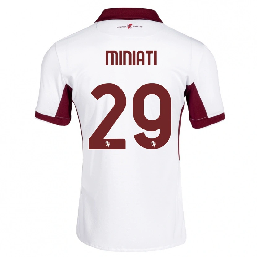 Danxen Herren Elisa Miniati #29 Burgund Weiß Rot Auswärtstrikot Trikot 2026/27 T-Shirt