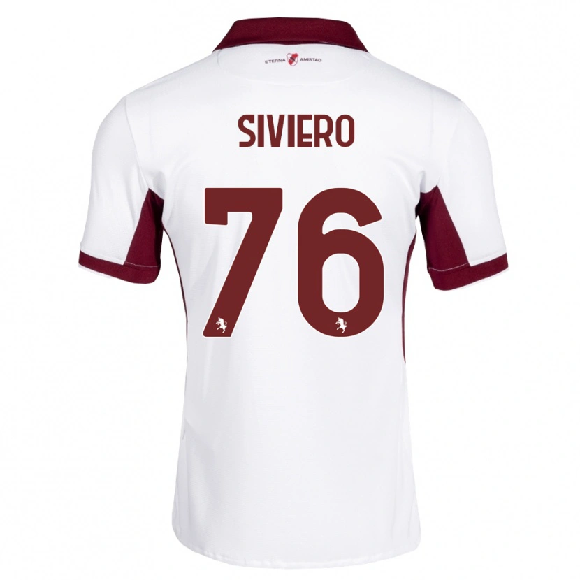Danxen Herren Lapo Siviero #76 Burgund Weiß Rot Auswärtstrikot Trikot 2026/27 T-Shirt