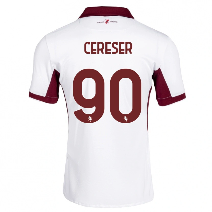 Danxen Herren Francesco Cereser #90 Burgund Weiß Rot Auswärtstrikot Trikot 2026/27 T-Shirt