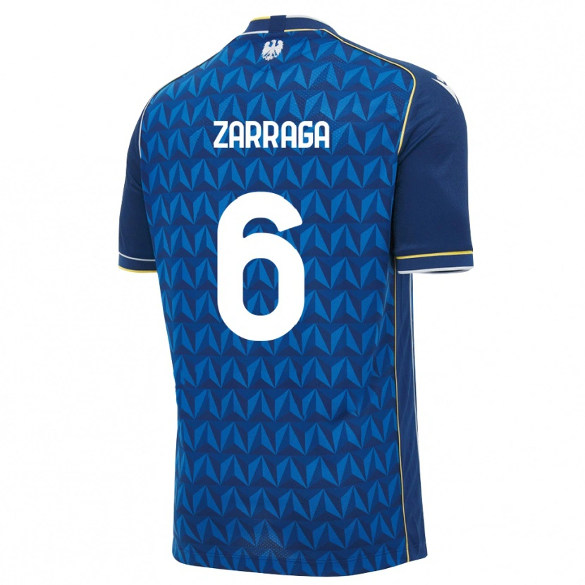 Danxen Herren Oier Zarraga #6 Königsblau Weiß Blau Auswärtstrikot Trikot 2026/27 T-Shirt