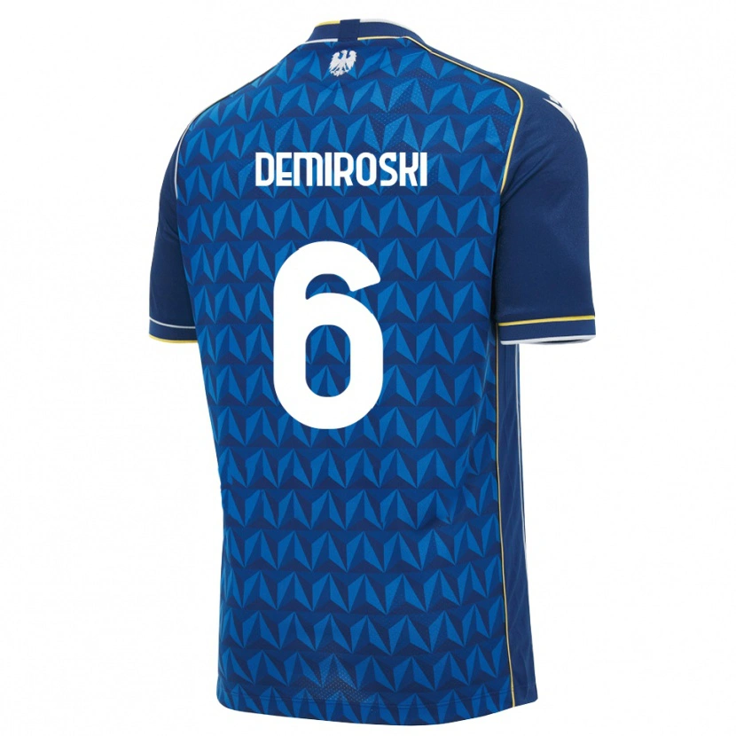 Danxen Herren Shenol Demiroski #6 Königsblau Weiß Blau Auswärtstrikot Trikot 2026/27 T-Shirt