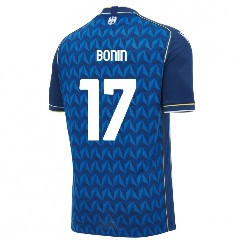 Danxen Herren Luca Bonin #17 Königsblau Weiß Blau Auswärtstrikot Trikot 2026/27 T-Shirt