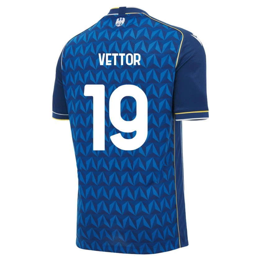 Danxen Herren Marco Vettor #19 Königsblau Weiß Blau Auswärtstrikot Trikot 2026/27 T-Shirt