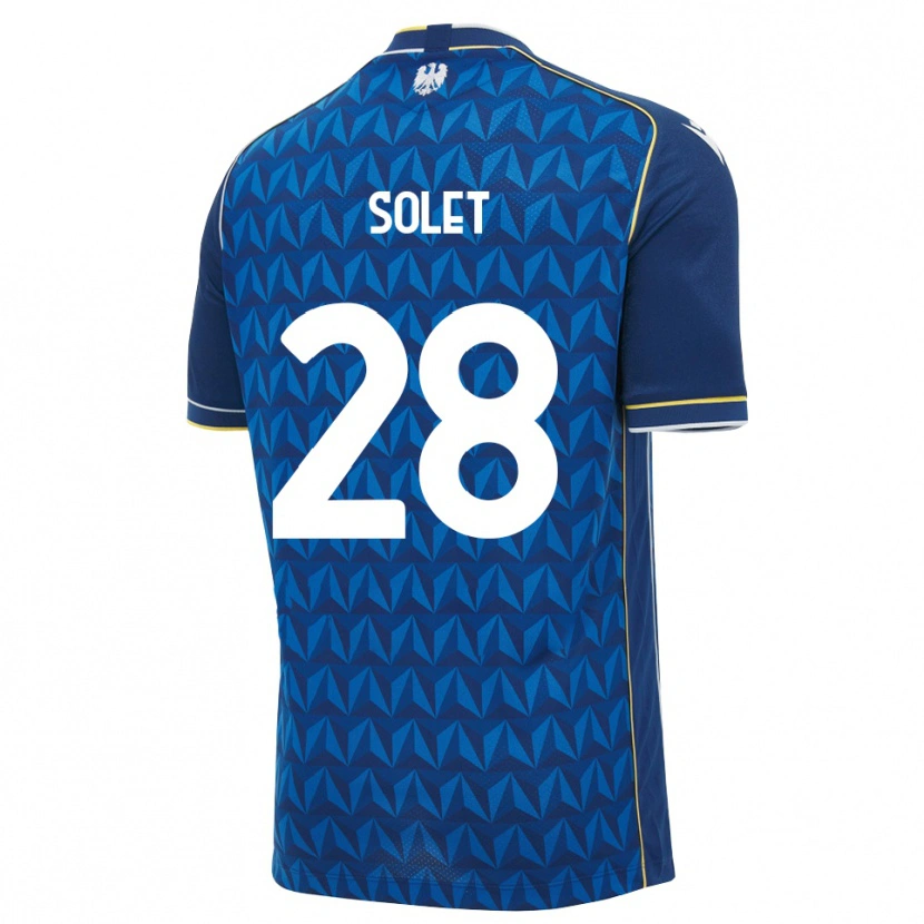Danxen Herren Oumar Solet #28 Königsblau Weiß Blau Auswärtstrikot Trikot 2026/27 T-Shirt