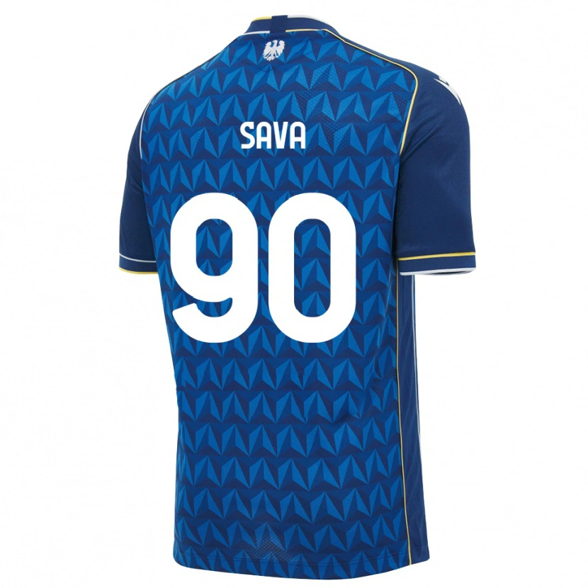 Danxen Herren Răzvan Sava #90 Königsblau Weiß Blau Auswärtstrikot Trikot 2026/27 T-Shirt