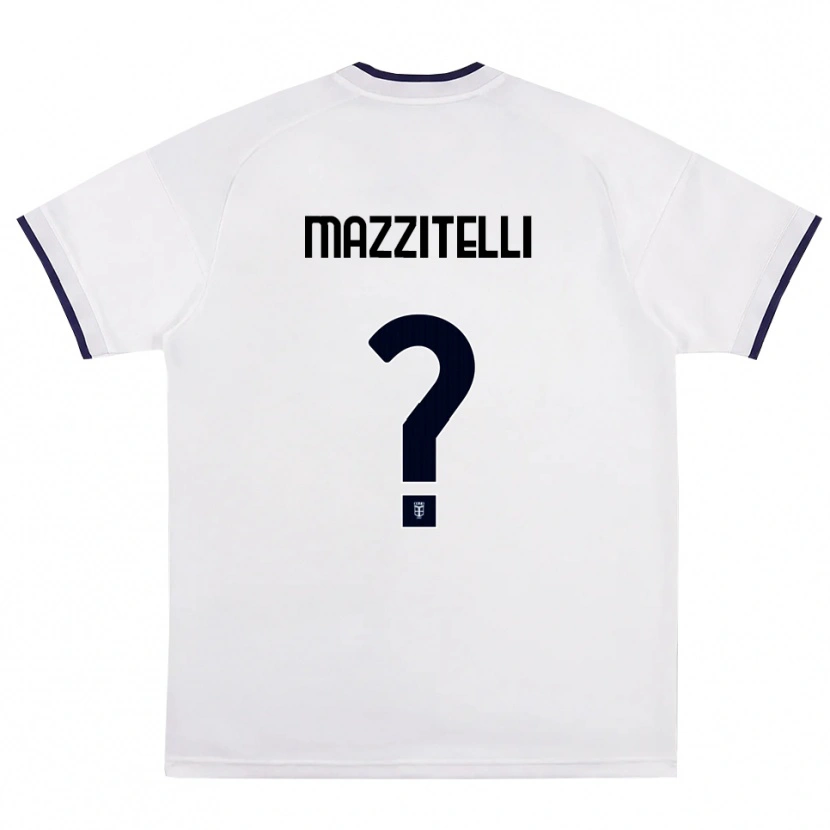 Danxen Herren Luca Mazzitelli #0 Weiß Rot Königsblau Auswärtstrikot Trikot 2026/27 T-Shirt