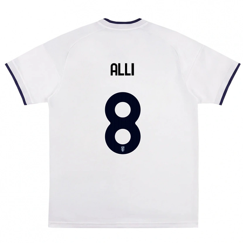 Danxen Herren Dele Alli #8 Weiß Rot Königsblau Auswärtstrikot Trikot 2026/27 T-Shirt