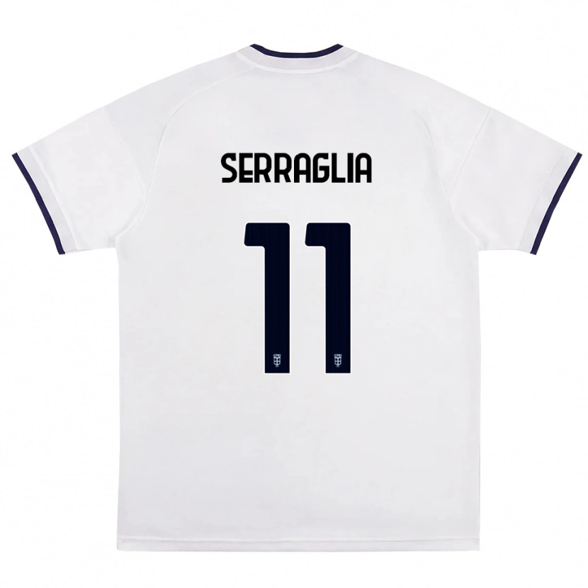 Danxen Herren Lucas Serraglia #11 Weiß Rot Königsblau Auswärtstrikot Trikot 2026/27 T-Shirt
