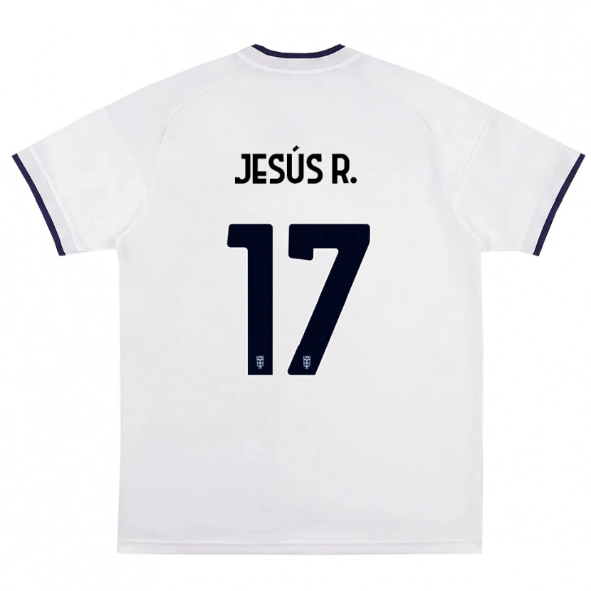Danxen Herren Jesús Rodríguez #17 Weiß Rot Königsblau Auswärtstrikot Trikot 2026/27 T-Shirt