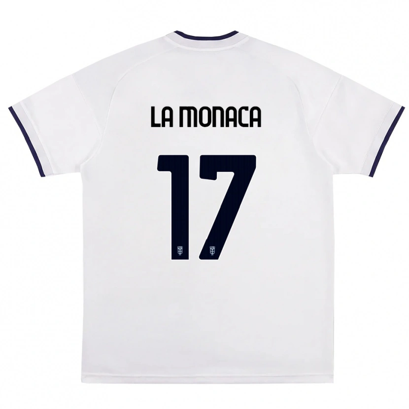 Danxen Herren Michael La Monaca #17 Weiß Rot Königsblau Auswärtstrikot Trikot 2026/27 T-Shirt