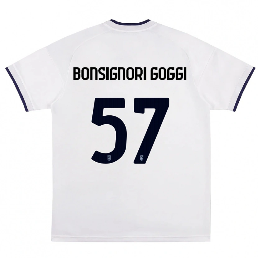Danxen Herren Lorenzo Bonsignori #57 Weiß Rot Königsblau Auswärtstrikot Trikot 2026/27 T-Shirt