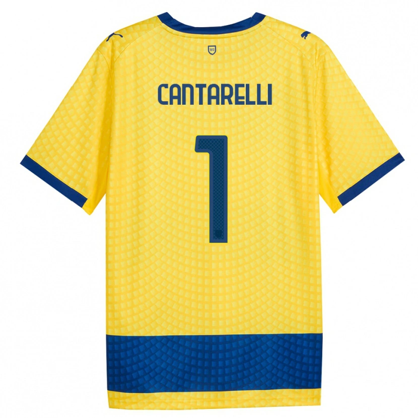 Danxen Herren Elia Cantarelli #1 Gelb Blau Schwarz Auswärtstrikot Trikot 2026/27 T-Shirt