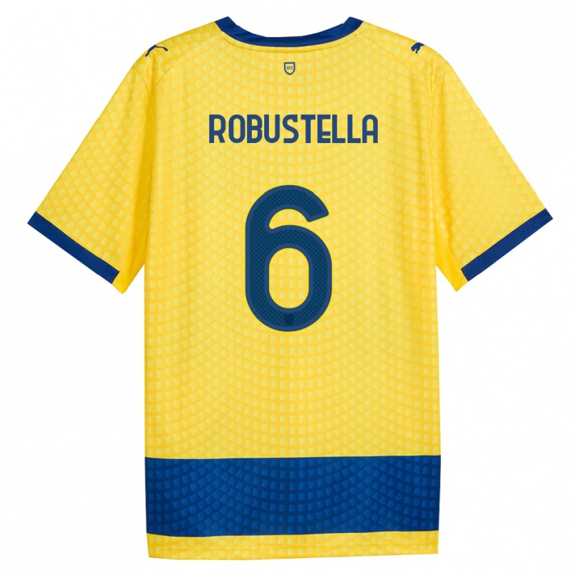Danxen Herren Daniele Robustella #6 Gelb Blau Schwarz Auswärtstrikot Trikot 2026/27 T-Shirt