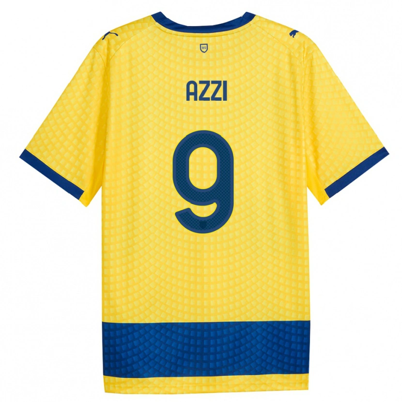 Danxen Herren Federico Azzi #9 Gelb Blau Schwarz Auswärtstrikot Trikot 2026/27 T-Shirt