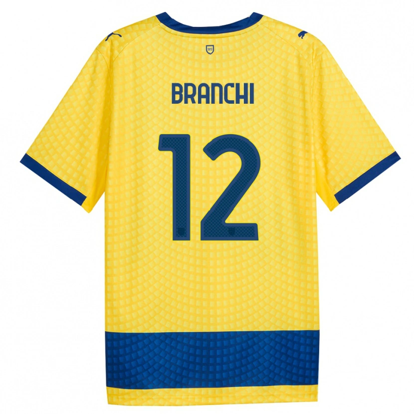 Danxen Herren Ferruccio Branchi #12 Gelb Blau Schwarz Auswärtstrikot Trikot 2026/27 T-Shirt