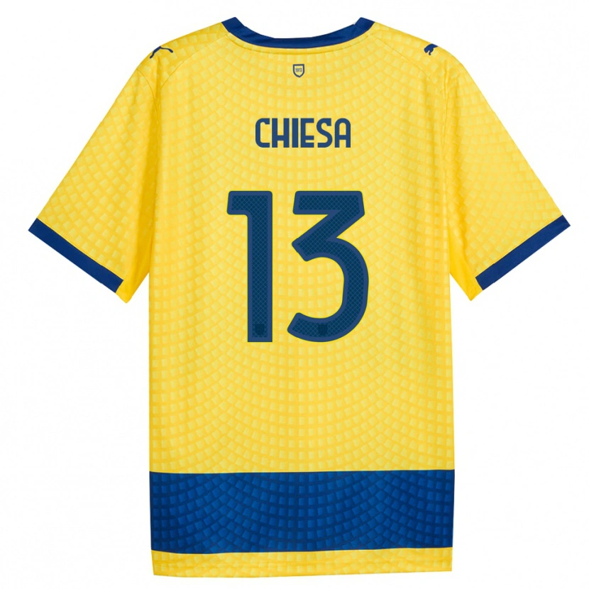 Danxen Herren Riccardo Chiesa #13 Gelb Blau Schwarz Auswärtstrikot Trikot 2026/27 T-Shirt