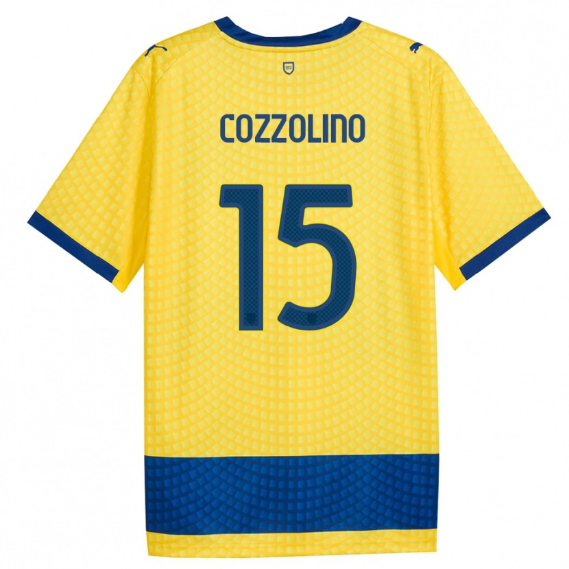 Danxen Herren Christian Cozzolino #15 Gelb Blau Schwarz Auswärtstrikot Trikot 2026/27 T-Shirt
