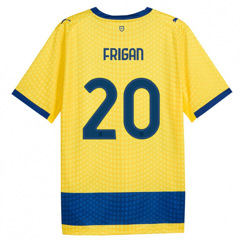 Danxen Herren Matija Frigan #20 Gelb Blau Schwarz Auswärtstrikot Trikot 2026/27 T-Shirt