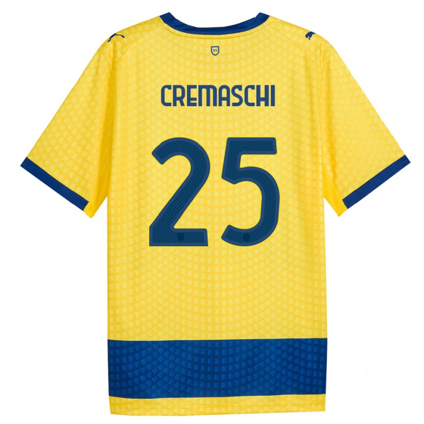 Danxen Herren Benja Cremaschi #25 Gelb Blau Schwarz Auswärtstrikot Trikot 2026/27 T-Shirt