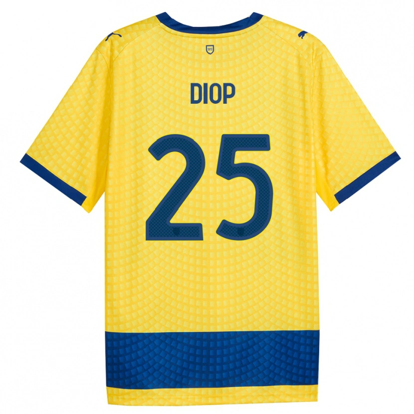 Danxen Herren Doro Diop #25 Gelb Blau Schwarz Auswärtstrikot Trikot 2026/27 T-Shirt