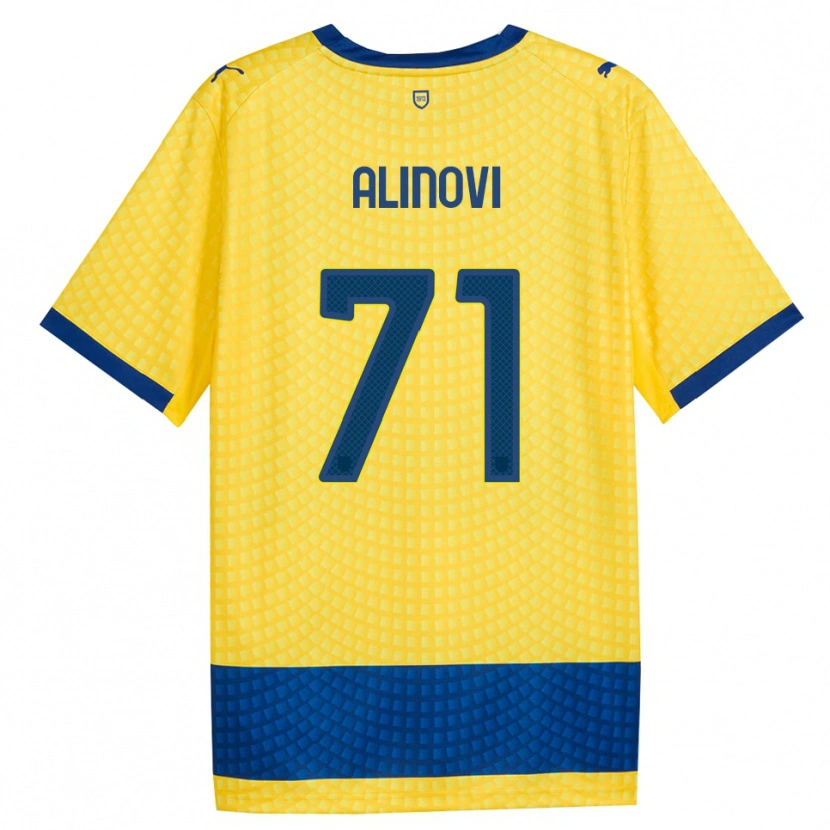 Danxen Herren Filippo Alinovi #71 Gelb Blau Schwarz Auswärtstrikot Trikot 2026/27 T-Shirt