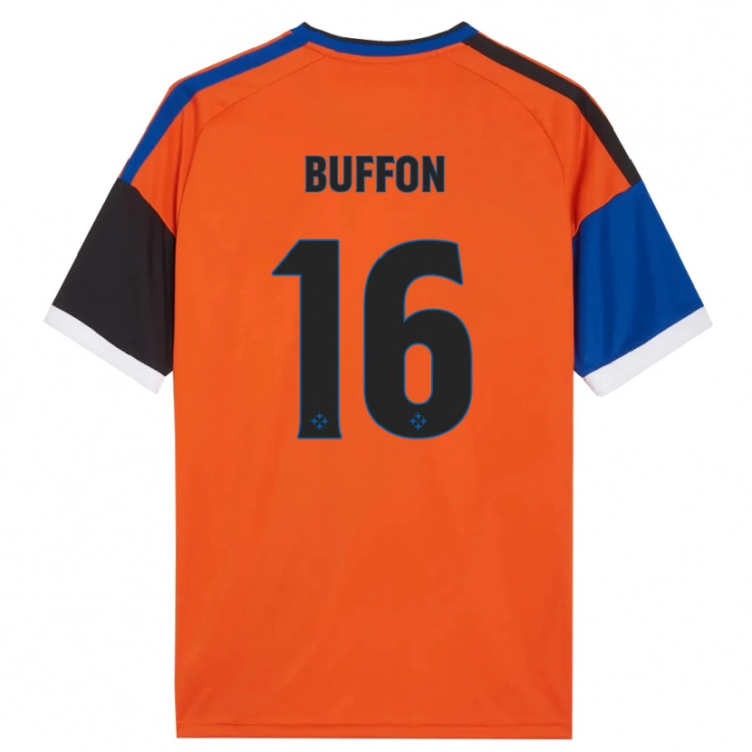 Danxen Herren Louis Buffon #16 Orange Blau Schwarz Weiß Auswärtstrikot Trikot 2026/27 T-Shirt