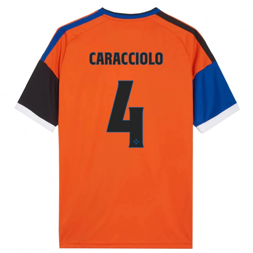 Danxen Herren Antonio Caracciolo #4 Orange Blau Schwarz Weiß Auswärtstrikot Trikot 2026/27 T-Shirt