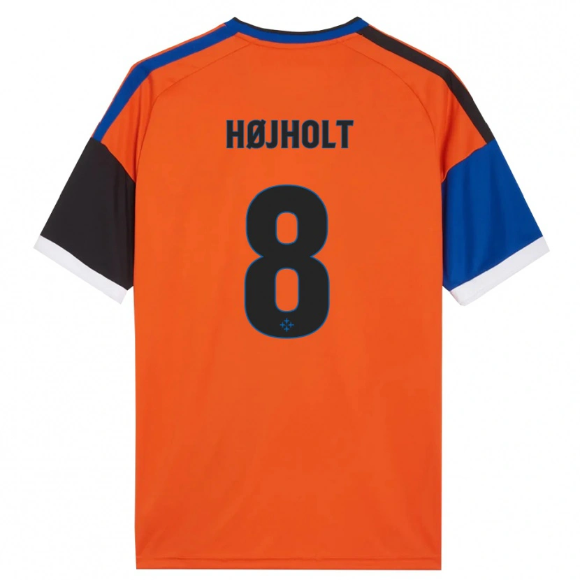 Danxen Herren Malthe Højholt #8 Orange Blau Schwarz Weiß Auswärtstrikot Trikot 2026/27 T-Shirt